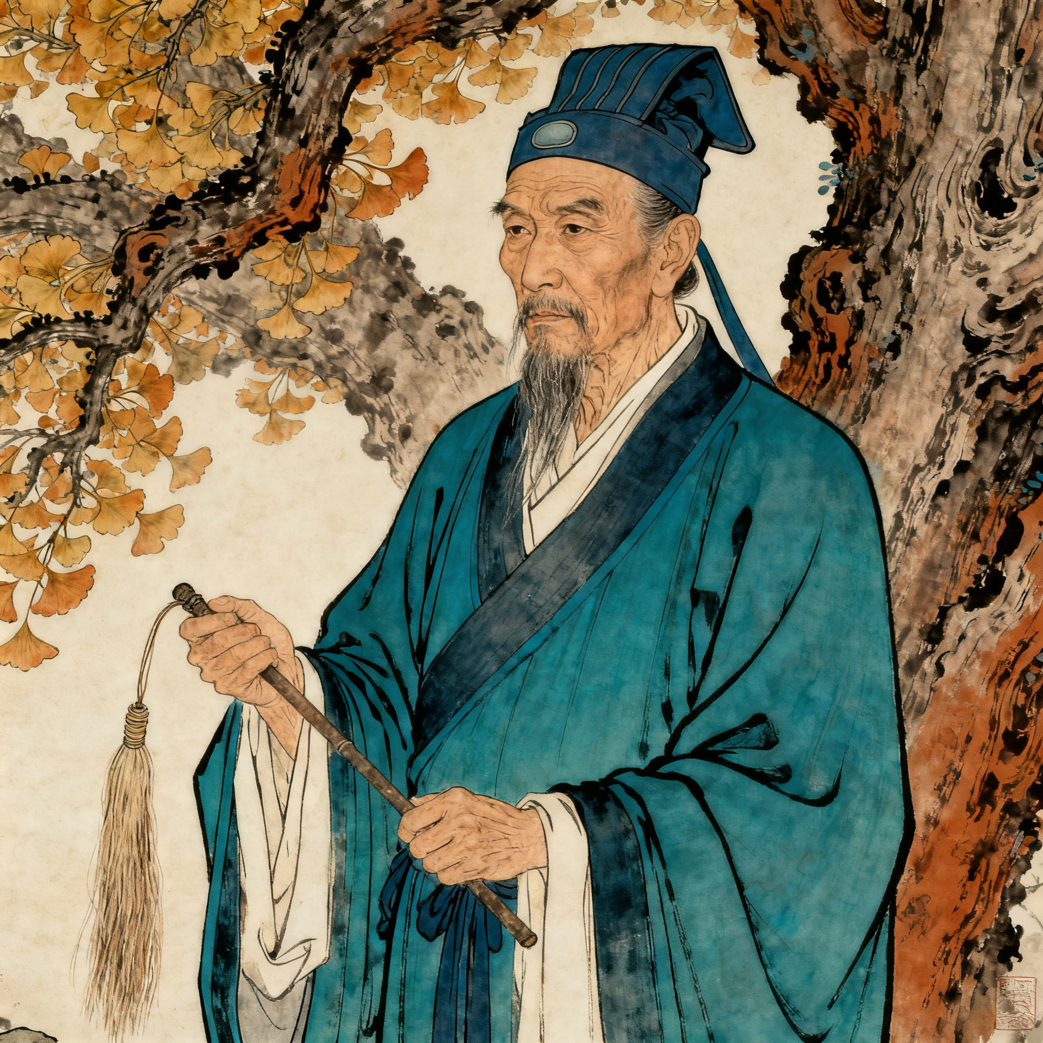 王重阳画像，全真道创始人