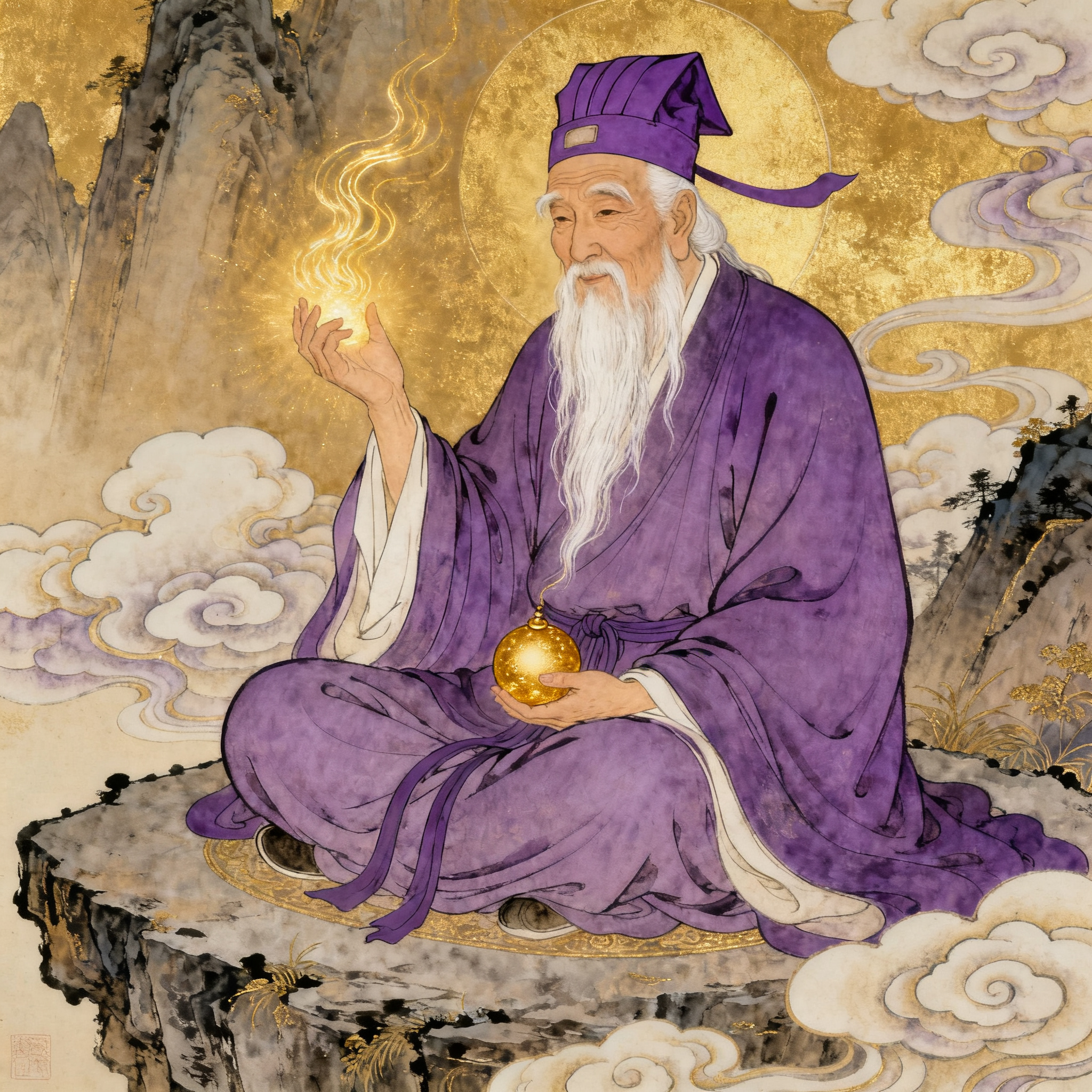 张伯端画像，内丹南宗祖师